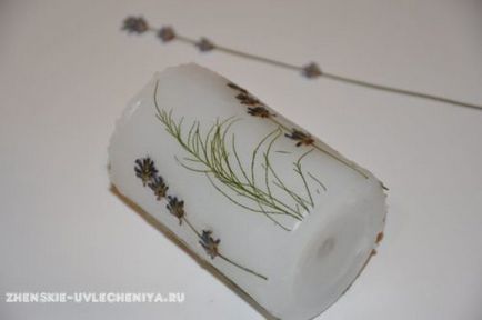 Gyertyát szárított virágok az otthoni műhelyben fotó (master osztály gyertyát) Gyertyát szárított virágok az otthoni műhelyben fotók
