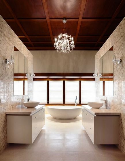 Hogyan felszerelni egy nagy fürdőszoba 9 hasznos ajánlásokat