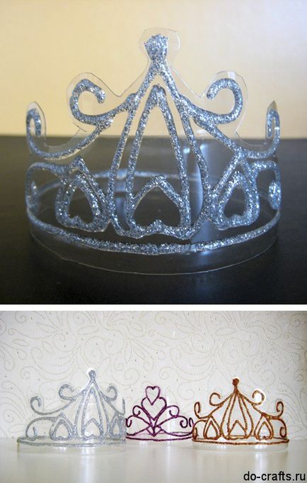 Hogyan készítsünk egy koronát a kezüket egy vezetéket, a hercegnő, vagy a Hókirálynő