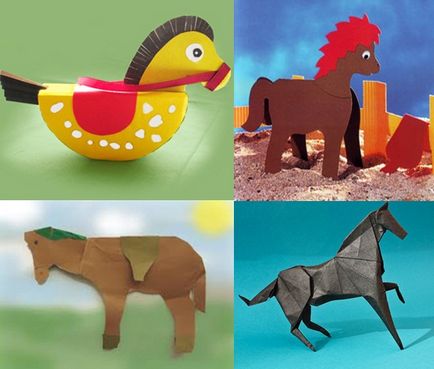 Hogyan készítsünk egy fészket egy játék ló papírból készült - online tanfolyamok