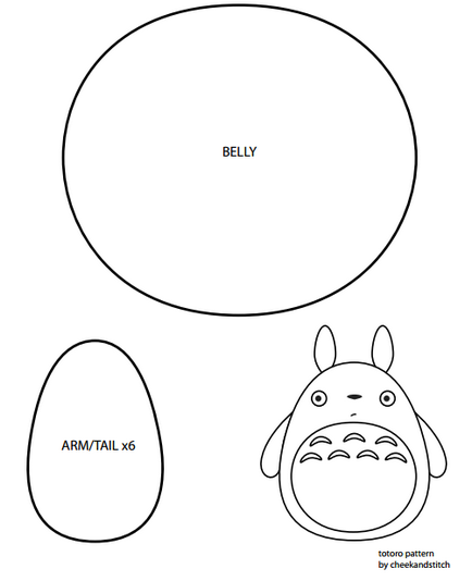 Hogyan kell varrni egy kitömött játék Totoro saját kezűleg