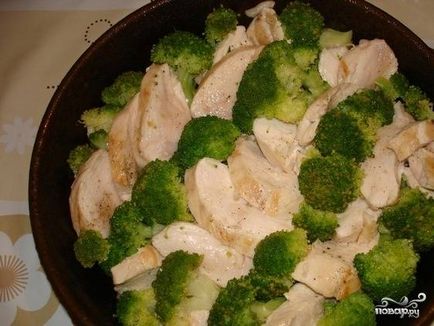 Csirkemell brokkolival tejszínes mártással - lépésről lépésre recept fotók