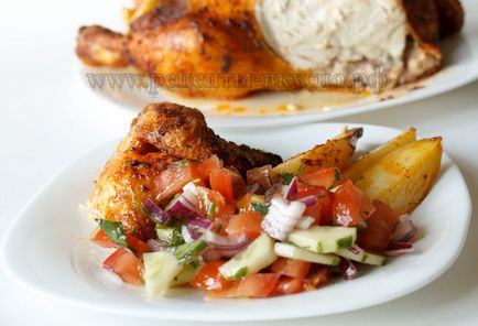 Grillezett csirke a sütőben, ízletes receptek