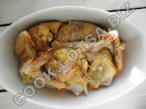Курка в духовці з мандаринами - смачний домашній покроковий рецепт з фото