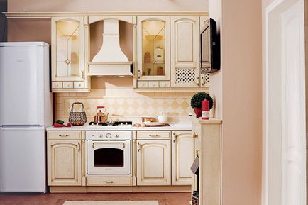 Kitchen egy retro stílusban (30 fotó), Fel (akárcsak a konyha egy retro stílusú kezüket) Kitchen egy retro stílusban (30 fotó), Fel