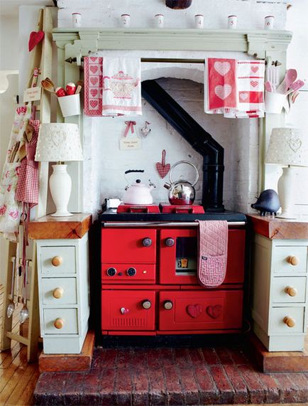 Kitchen egy retro stílusban (30 fotó), Fel (konyha retro-stílusú fotó) Kitchen egy retro stílusban (30 fotó), Fel