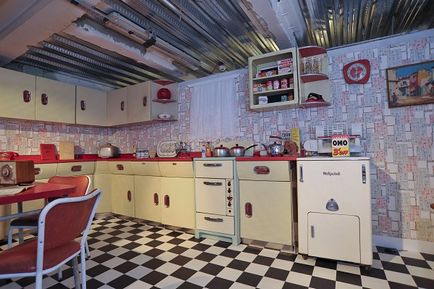 Konyhai retro (retro) Kitchen egy retro stílusban