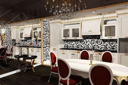 Konyhai retro (retro) Kitchen egy retro stílusban