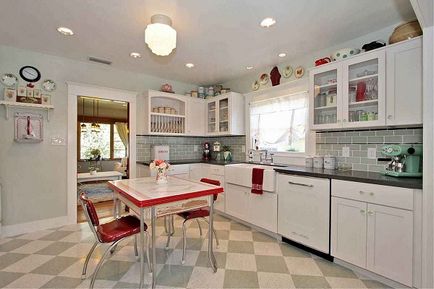 Kitchen egy retro stílusú (konyhai retro stílus) Kitchen egy retro stílusban