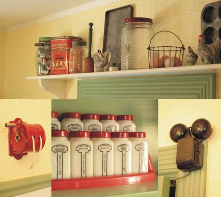 Konyha stílusában retro - Képek a legstílusosabb belső (tervezés) Kitchen egy retro stílusban - Képek a legstílusosabb belső terek