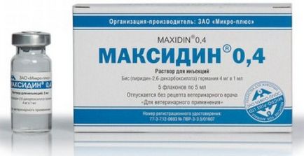 Maksidin - használati utasítást, vetsovet (anyag piridin-2 6-dikarboxilát germánium) Maksidin - használati utasítás, vetsovet