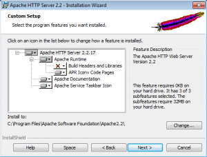 Az Apache beállítása php mysql webszerver Windows 7