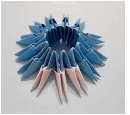Origami kézműves az új évben a kezüket a fotó és videó mikron