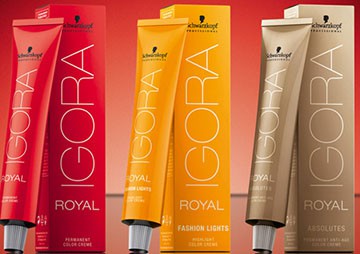 palettáról Igora royal - élő ragyogó színét a haj, különösen a királyi sorozat