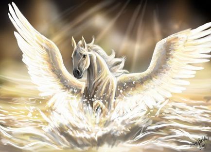Pegasus - egy mágikus szárnyas ló, ezopotok
