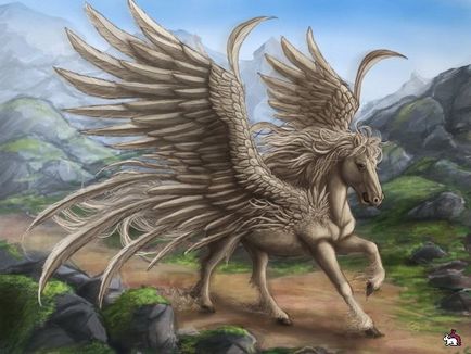 Pegasus - egy mágikus szárnyas ló, ezopotok