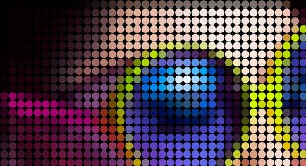 Forduljon egy fotó egy mintát a színes pontok photoshop (Photoshop) Forduljon egy fotó egy mintát a színes pontok photoshop