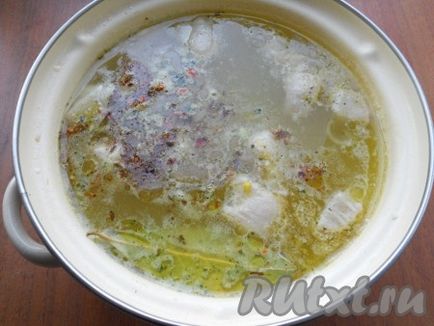 Rice leves hússal és burgonyával - recept fotókkal