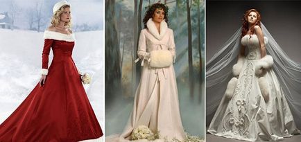 Christmas Wedding - tervezési ötletek és dekoráció, a menü, a friss házasok ruhák