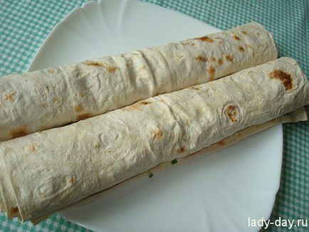 Tekercset lavash füstölt lazac, egyszerű receptek képekkel (Lavash) Tekercset lavash füstölt lazac, egyszerű receptek képekkel