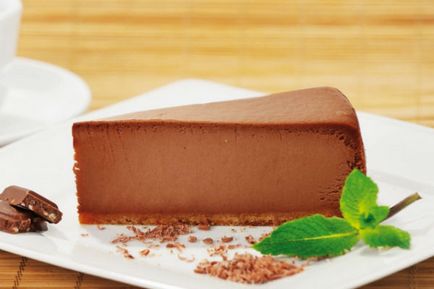 Csokoládés sajttorta recept és fotó a honlapon szól desszertek