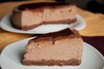 Csokoládés sajttorta recept és fotó a honlapon szól desszertek