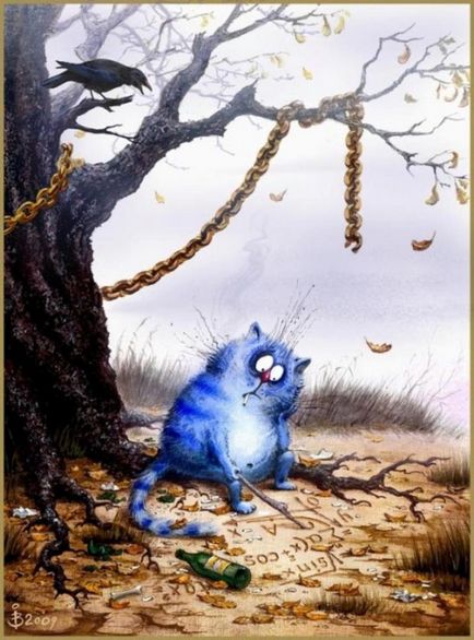 Kék macskák boldogság Irina Zenyukov - Fair Masters - kézzel készített, kézzel készített