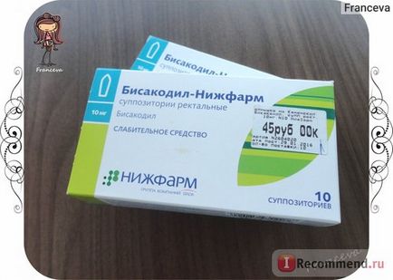 A hashajtók biszakodil Nizhpharm - «° ◎ ● székrekedés, mi a teendő, ha nem segít sem a glicerin (glicerin) A hashajtók biszakodil Nizhpharm - «° ◎ ● székrekedés, mi a teendő, ha nem segít sem a glicerin