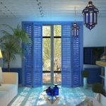 Mediterrán stílusú a belső saját kezűleg (50 fotó) belföldi apartman, fürdőszoba, előszoba