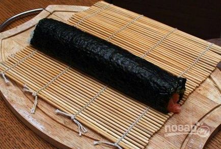 Sushi - maki tekercs - lépésről lépésre recept fotó (szárazföldi) Sushi - maki tekercs - lépésről lépésre recept fotók