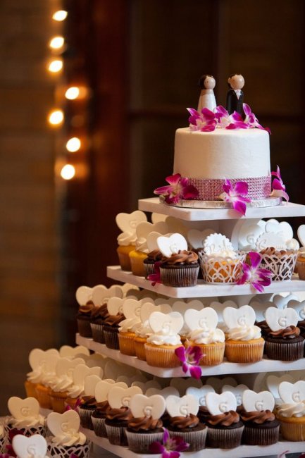 Esküvői torta cupcakes tervezési példák, fotók