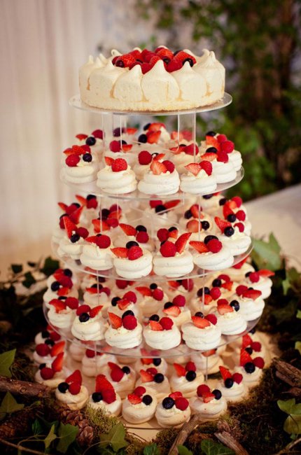 Esküvői torta cupcakes tervezési példák, fotók