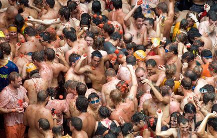 Paradicsom Fesztivál Spanyolország, paradicsom fesztivál, La Tomatina, paradicsom harc (paradicsom fesztivál) Paradicsom Fesztivál Spanyolország, paradicsom fesztivál, La Tomatina, paradicsom harc