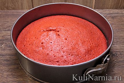 Cake „Red velvet” recept lépésről lépésre fotók
