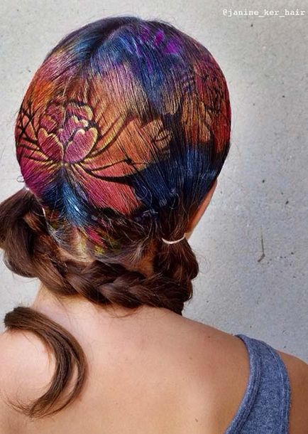 Stencil festés haj képet és kiváló ötletek