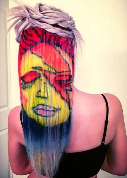 Stencil festés haj képet és kiváló ötletek