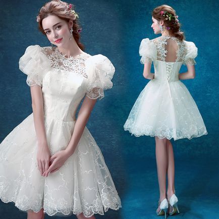 Trend 2016 rövid menyasszonyi ruha