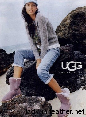 Care UGG csizma az összes titkot, bőr és szőrme (UGG) Care UGG csizma az összes titkot, bőr és szőrme