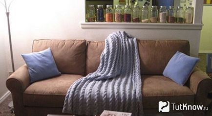 Kötés kockás szabás fürdőköpeny és papucs a kezét (papucs) Kötés kockás szabás fürdőköpeny és papucs kezével