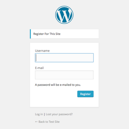 Wordpress felhasználók regisztrálni az oldalon, egy gyönyörű regisztrációs ablakban