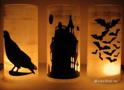 Hand Made hogyan díszítik a ház Halloween kezüket (inlay) Hand Made hogyan díszítik a ház Halloween kezüket