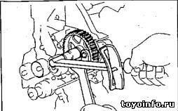 Cseréje a vezérműszíj Toyota Motor 2c időzítési jelek, diesel