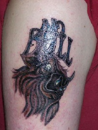 Jelentése tetoválás „bika”