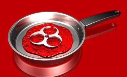 A káros teflon serpenyőben (Teflon) A káros Teflon edények