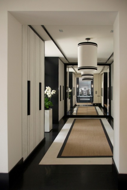A design egy keskeny folyosó 45 legjobb ötletek a helytakarékosság