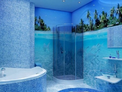 Fürdőszoba Design Blue design fürdőszoba, kék