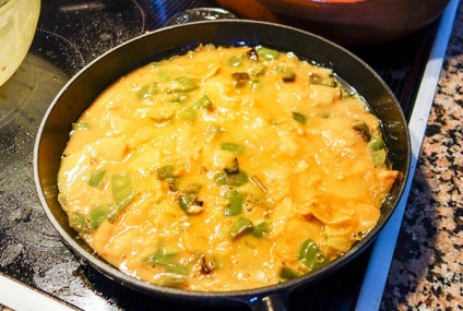 Spanyol omlett vagy rántotta burgonyával