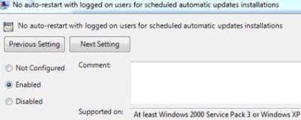 Hogyan lehet letiltani az automatikus újraindítás a telepítés után Windows, a Windows frissítéseket