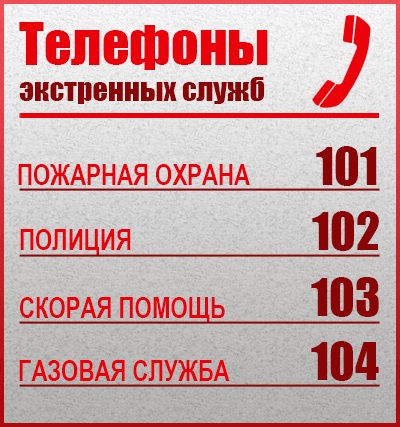 Hogyan kell hívni a „mentő” mobil (gáz vészhelyzet) Hogyan kell hívni a „mentő” mobil