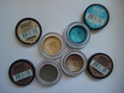 Cream szemhéjpúder Maybelline krém-gél árnyék színes tetoválás (№ árnyalatok 05, 40, 35, 20) - alapján (Maybelline) Cream szemhéjpúder Maybelline krém-gél árnyék színes tetoválás (№ árnyalatok 05, 40, 35, 20) - vélemény